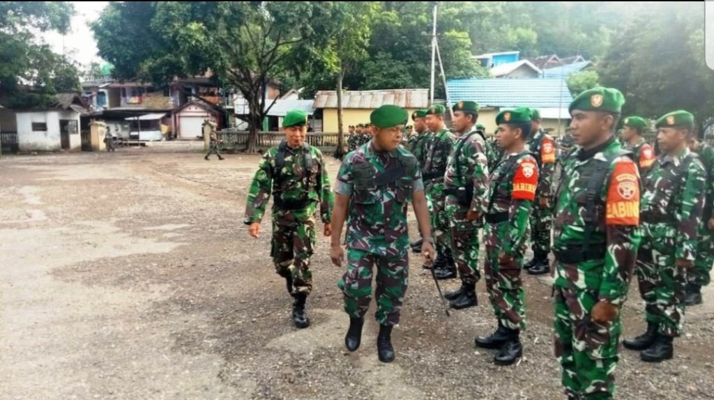 ANTISIPASI PENANGGULANGAN BENCANA ,DANDIM 1608/BIMA GELAR APEL PENGECEKAN